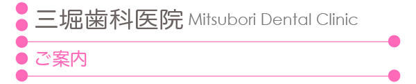 三堀歯科医院診療案内
